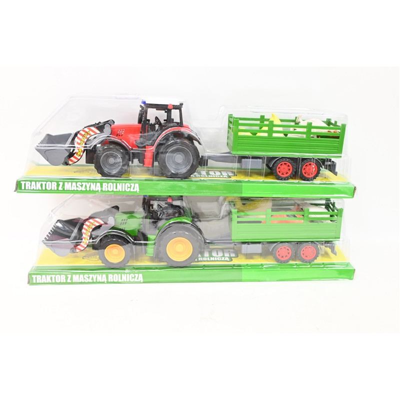Traktor z ładowaczem+zwierząta G214881 84242