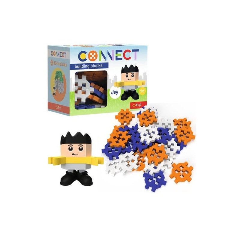 TREFL Klocki Connect Pocket 35Boy JAY 62006