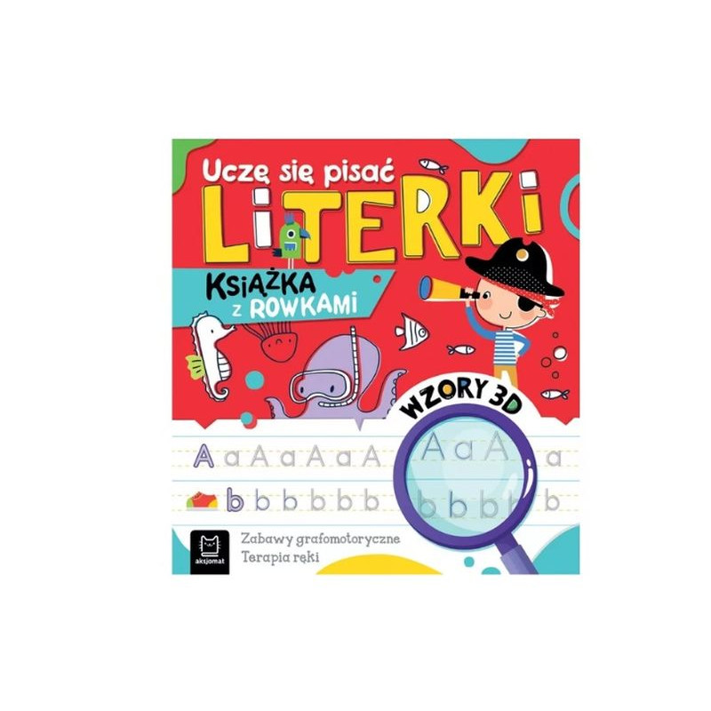 Uczę się pisać literki Książka z rowk.Wz.3D 40720