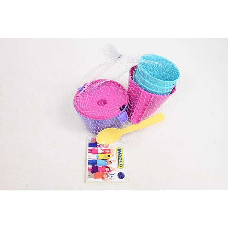 WADER Party Time zestaw naczyń 8el róż.22210 22106