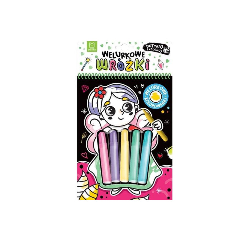 Welurkowe wróżki Dotykaj i koloruj 39761