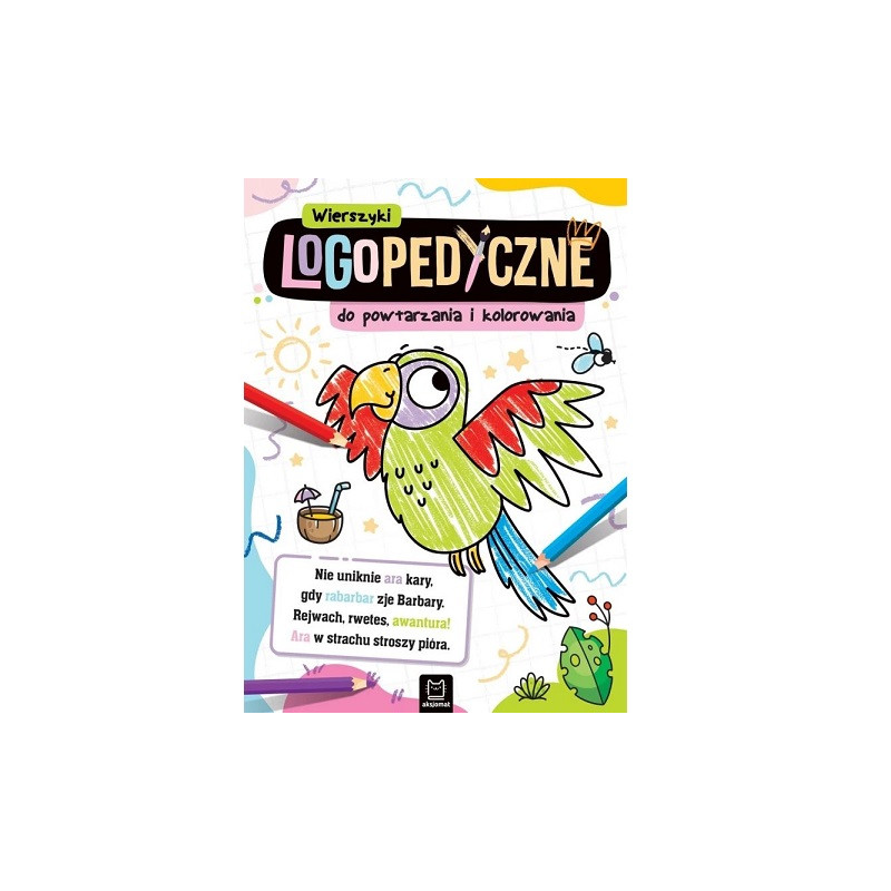 Wierszyki logopedyczne d/powtarz.i kolorow.41857
