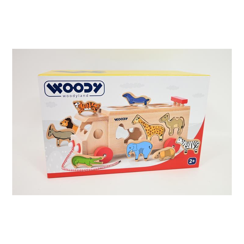 WOODYLAND Ciężarówka z sorter.zwierz.91199 11998