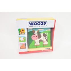 WOODYLAND Drew.klocki d/naw.zwierz.dom.30555