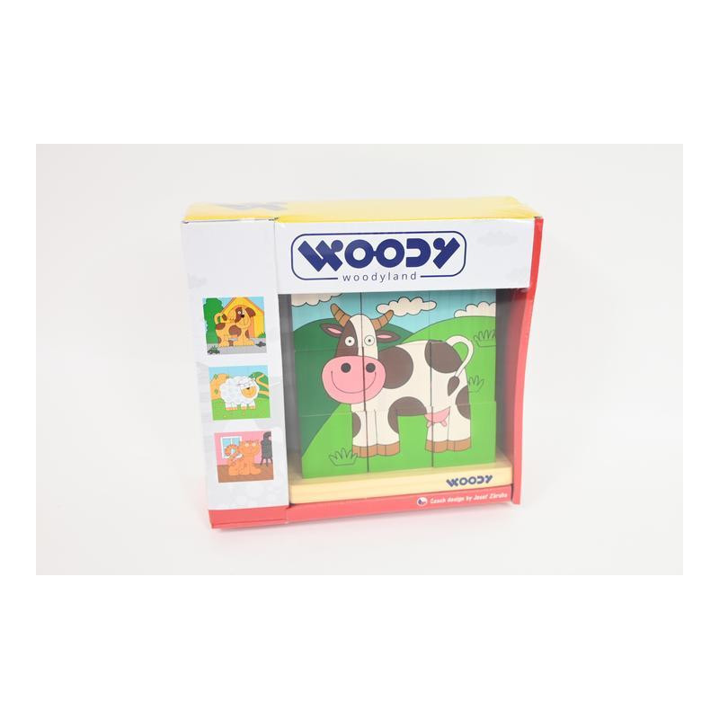 WOODYLAND Drew.klocki d/naw.zwierz.dom.30555