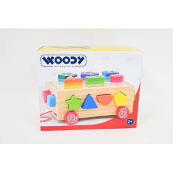 WOODYLAND Wózek z klockami 3w2 91988 19888