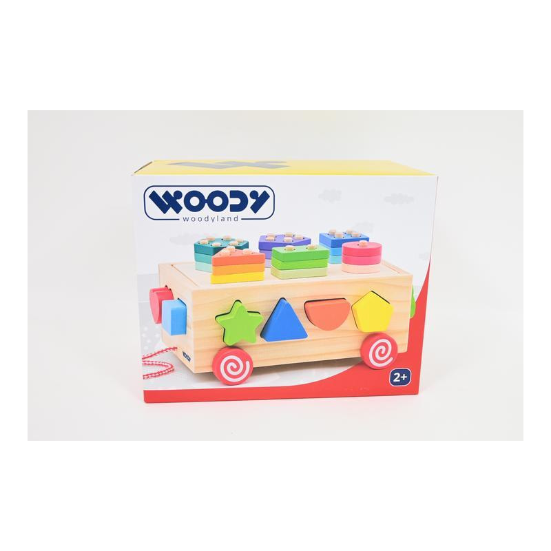 WOODYLAND Wózek z klockami 3w2 91988 19888