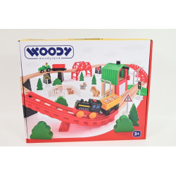 WOODYLAND Drewn. kolejka Farma 60el 93077 30777