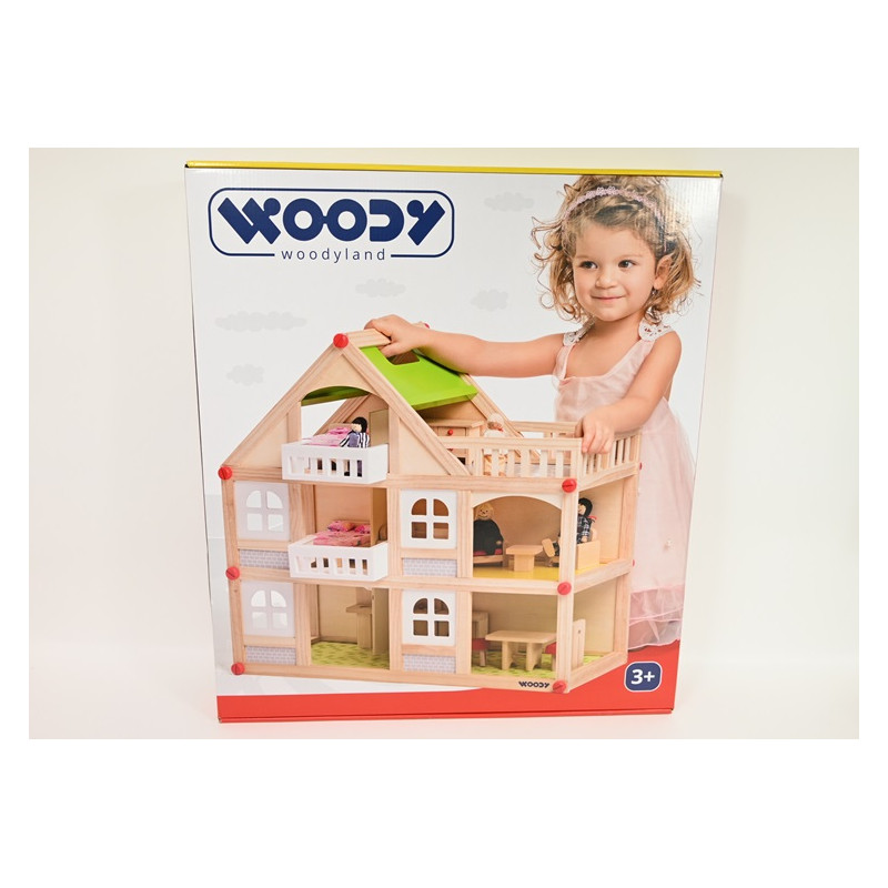 WOODYLAND Domek dwupiętr.z balk.+akces.91329 13299