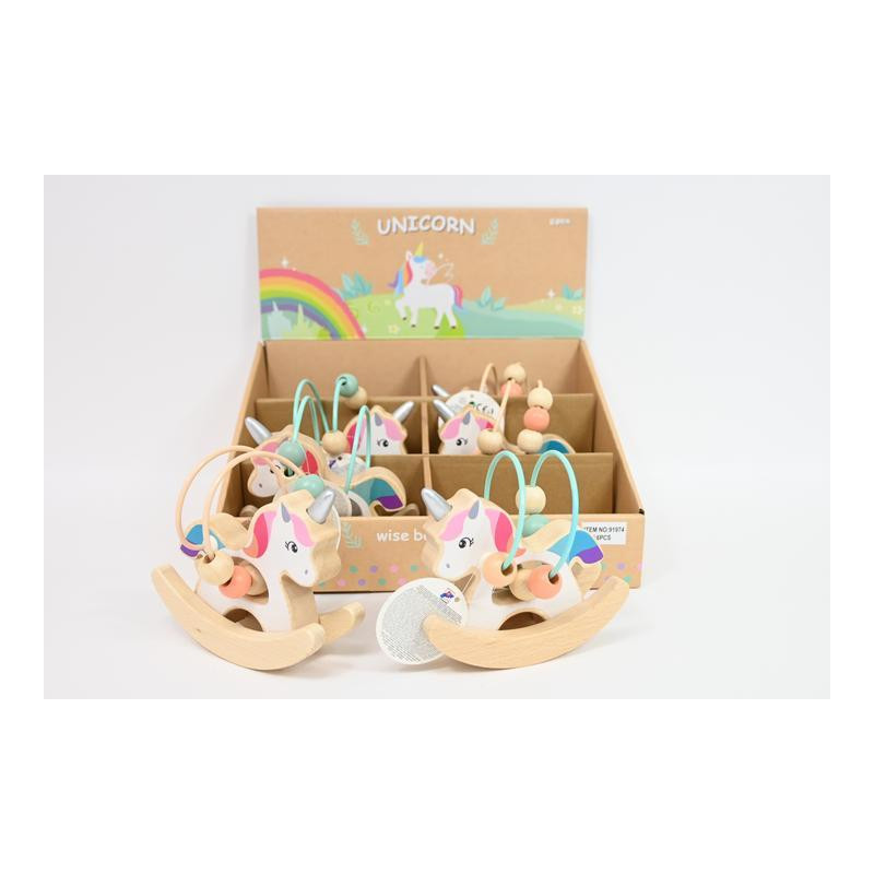 WOODYLAND Jednorożec z labirynt.bujany 91974 19741