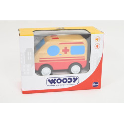 WOODYLAND Karetka z św/dźw pull-back 92045 20457