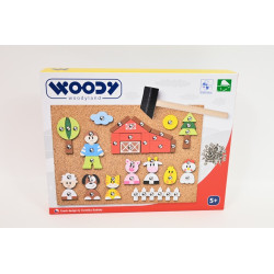 WOODYLAND Kork.tabl.przybij.kszt.Zwierz.150 07014