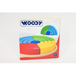 WOODYLAND Składane tęczowe krążki 91994 19949