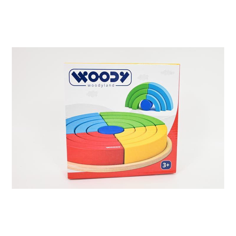 WOODYLAND Składane tęczowe krążki 91994 19949