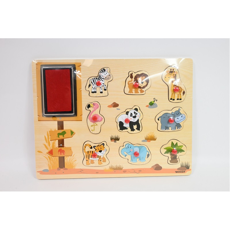 WOODYLAND Stempelki Zwierzęta egzot.91185 11851