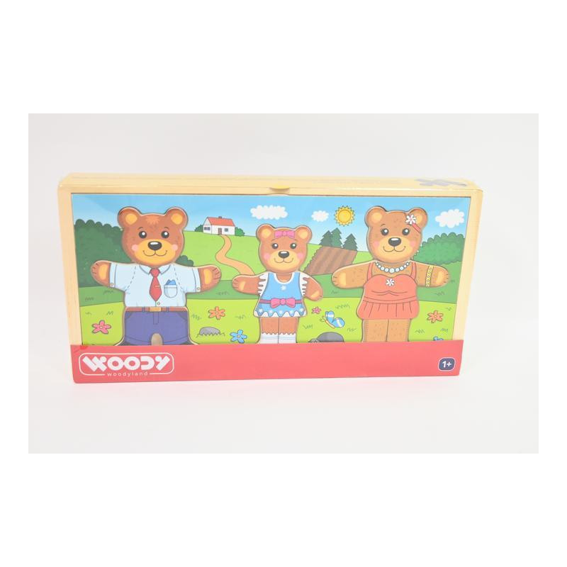 WOODYLAND Szafa...Ubierz misiową rodz.90819 08196