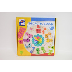WOODYLAND Zegar edukacyjny z liczeniem 90222 02224