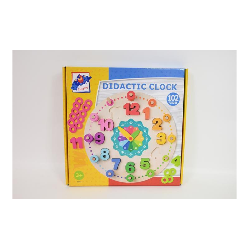 WOODYLAND Zegar edukacyjny z liczeniem 90222 02224