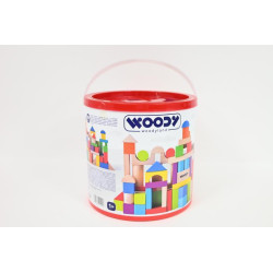 WOODYLAND Zest.konst.klocki pokr-sort.100el 09056