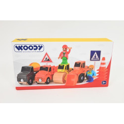 WOODYLAND Zest.poj.Maszyny budow.12szt 90797 07977