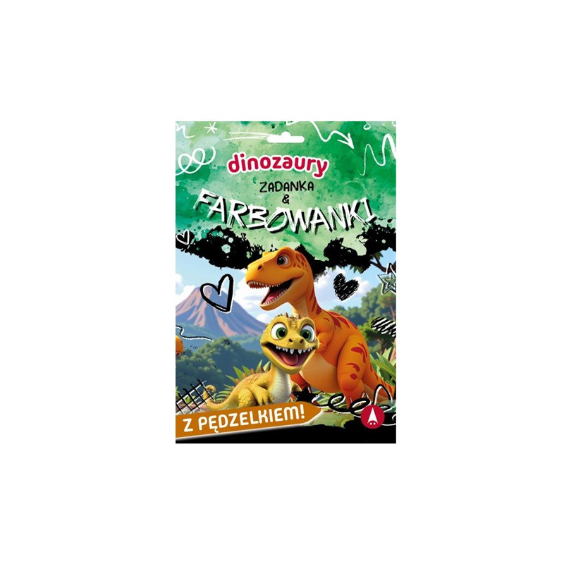 Zadanka i farbowanki Dinozaury 80706