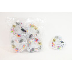 Zestaw koralików 100el Serce 012596 91306