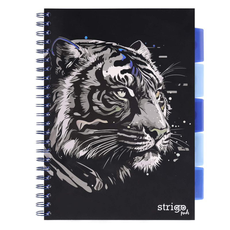 KOŁOZE.A4 100K   5PRZEK. TYGRYS CZARNY STRIGO PADS PADS020