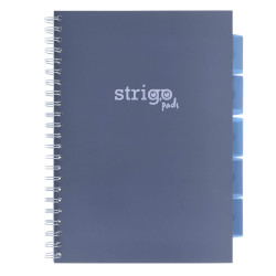 KOŁOZE.A4 100K   5PRZEK. PASTEL GRANATOWY STRIGO PADS033