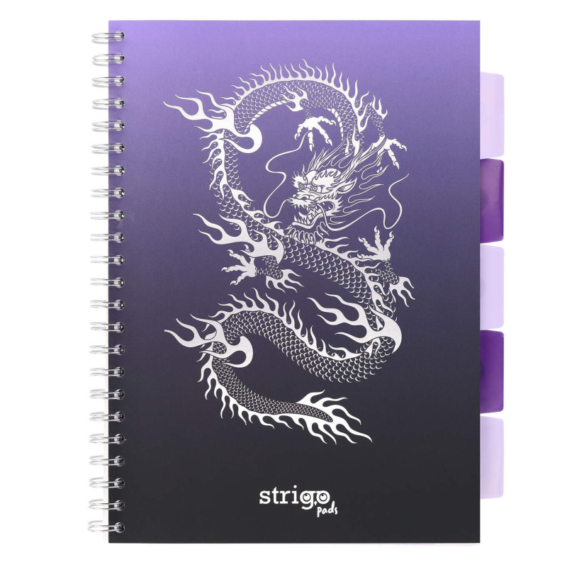 KOŁOZE.A4 100K   5PRZEK. SMOK WODNY FIOLETOWY STRIGO PADS PADS050