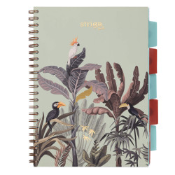 KOŁOZE.A4 100K   5PRZEK.AFRUKA ZIELONY PASTELOWY STRIGO PADS PADS066