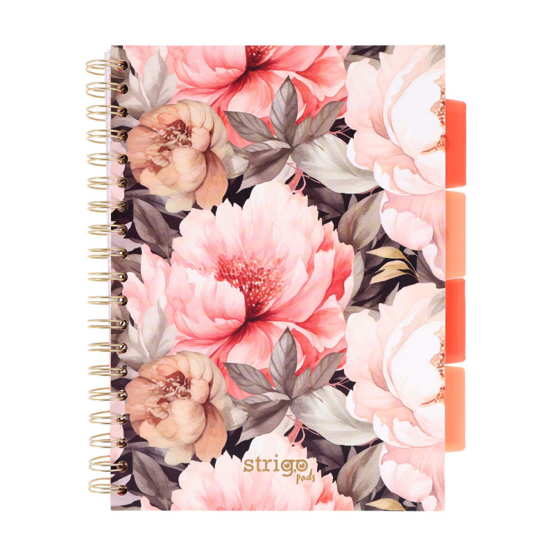 KOŁOZE.B5 100K   4PRZEK. KWIATY BEŻOWY STRIGO PADS079