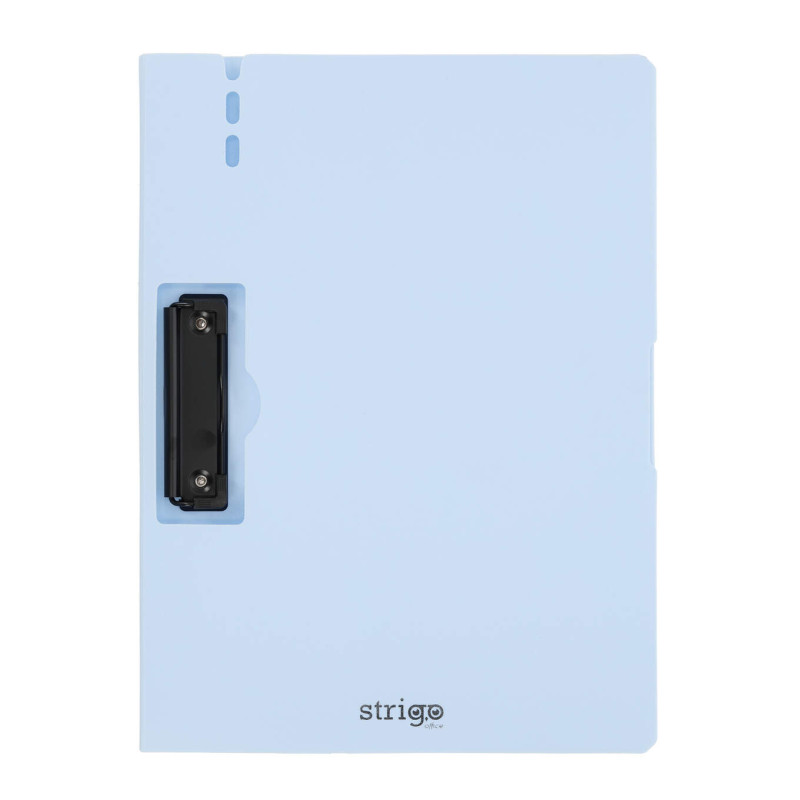 DESKA A4 CLIPB. Z BOCZNYM KLIPEM BŁĘKITNA STRIGO SF055