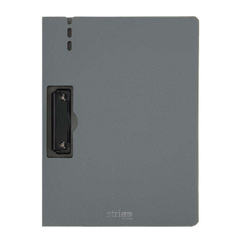 DESKA A4 CLIPB. Z BOCZNYM KLIPEM SZARA STRIGO SF059