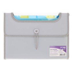 TECZKA A4 PP VFILE 6PRZEKŁ.SZARA STRIGO SF101