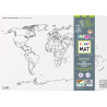 MAPA FUNNY WHITE 48*33,5CM MAPA ŚWIATA PAŃSTWA STRIGO SFU1014