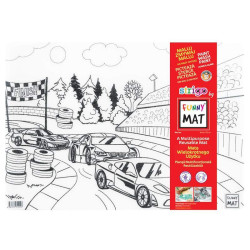 MATA FUNNY TRANSPARENT.48*33,5CM WYŚCIGÓWKI STRIGO SFU1059