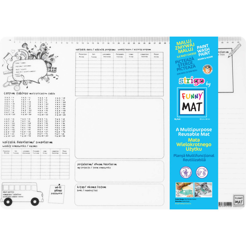 MATA FUNNY TRANSPARENT.48*33,5CM PLANER STRIGO SFU1141