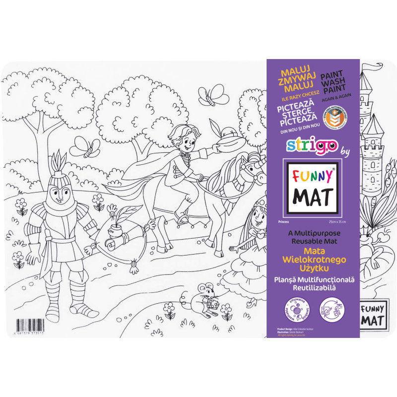 MATA FUNNY TRANSPARENT.25*35CM KSIĘŻNICZKA STRIGO SFU1351