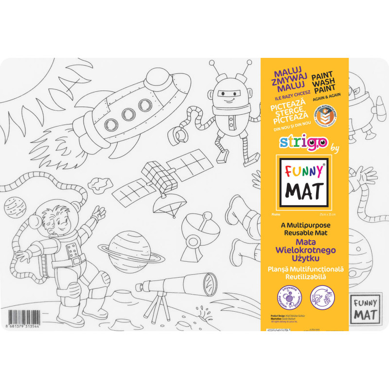 MATA FUNNY TRANSPARENT.25*35CM SPACE STRIGO SFU1354