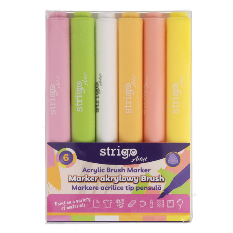 MARK.AKRYL.6K KOŃCÓWKA BRUSH TRÓJKĄTNA OBUDOWA ZEST.3 STRIGO SSC430