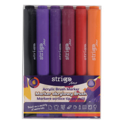 MARK.AKRYL.6K KOŃCÓWKA BRUSH TRÓJKĄTNA OBUDOWA ZEST. 7 STRIGO SSC434