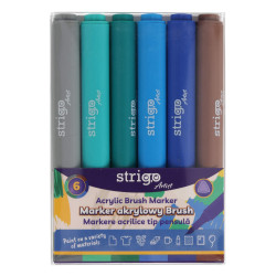 MARK.AKRYL.6K KOŃCÓWKA BRUSH TRÓJKĄTNA OBUDOWA ZEST.9 STRIGO SSC436