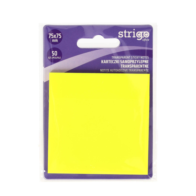 NOTES SAMOP.75*75MM 50K NEON ŻÓŁTE STRIGO SSN032