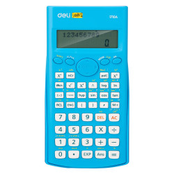 KALKULATOR NAUKOWY 12-CYFROWY Z DWULINIOWYM WYŚWIETLACZEM NIEBIESKI DELI E1710A