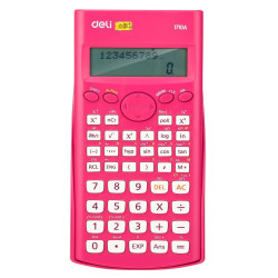 KALKULATOR NAUKOWY 12-CYFROWY Z DWULINIOWYM WYŚWIETLACZEM RÓŻOWY DELI E1710A