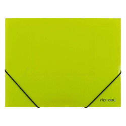 TECZKA A4 Z GUMKĄ NAROŻNĄ PP ZIELONA DELI