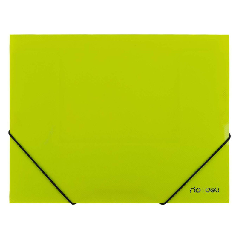 TECZKA A4 Z GUMKĄ NAROŻNĄ PP ZIELONA DELI