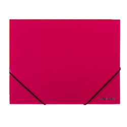 TECZKA A4 Z GUMKĄ NAROŻNĄ PP RÓŻOWA DELI