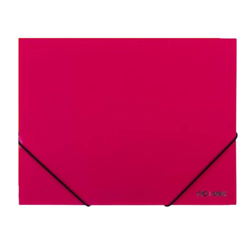 TECZKA A4 Z GUMKĄ NAROŻNĄ PP RÓŻOWA DELI