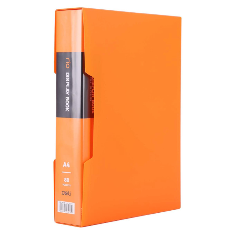 ALBUM OFERTOWY A4 80K POMARAŃCZOWY SERIA RIO DELI E5036